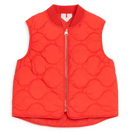 Red Quilted Vest