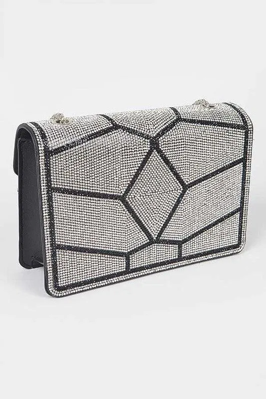 Rhinestone Crossbody Clutch