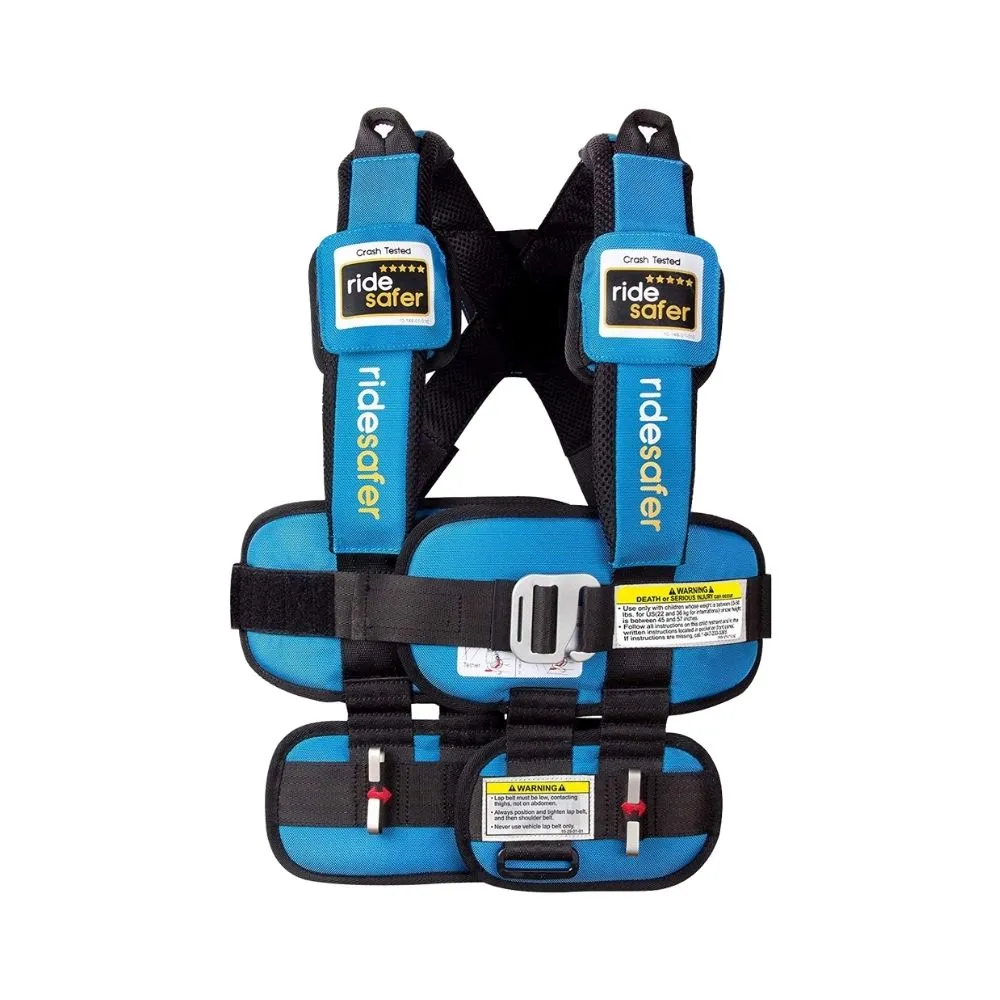 RideSafer Delight Wearable Safety Restraint - Blue -Extra small (10 year local warranty)