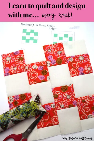Ridges Quilt Block Pattern
