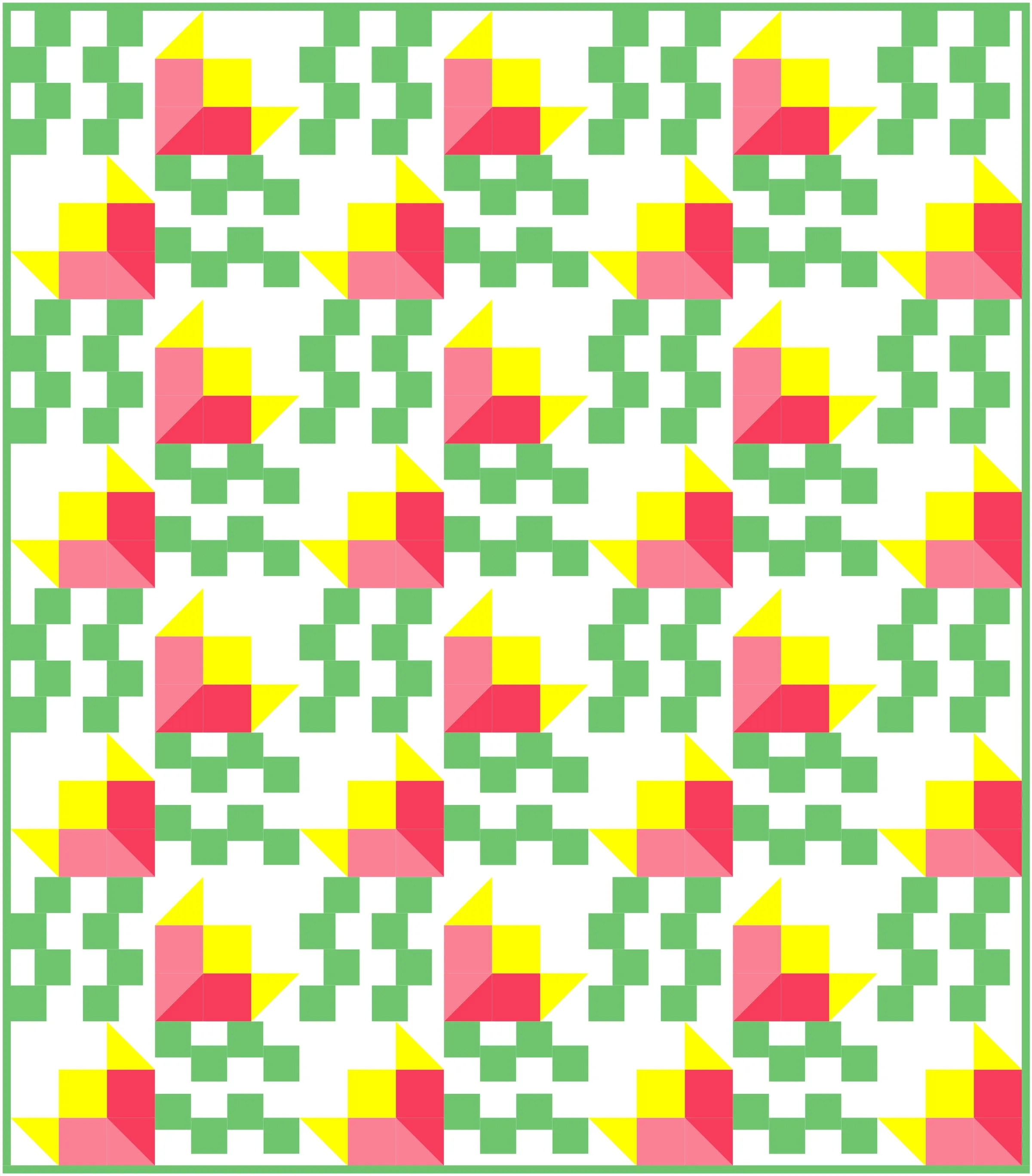 Ridges Quilt Block Pattern