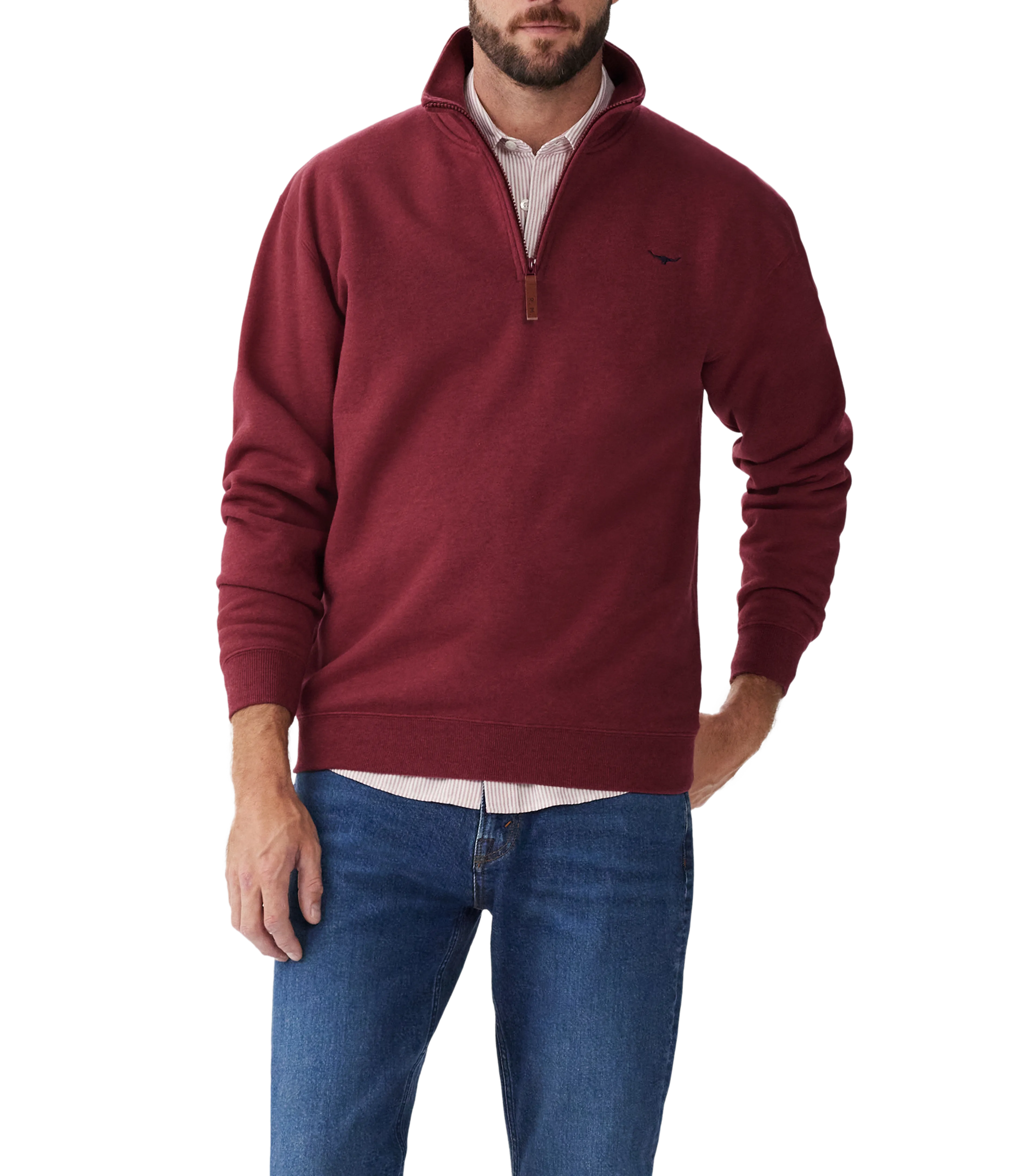 R.M. Williams Mulyungarie Fleece - Burgundy