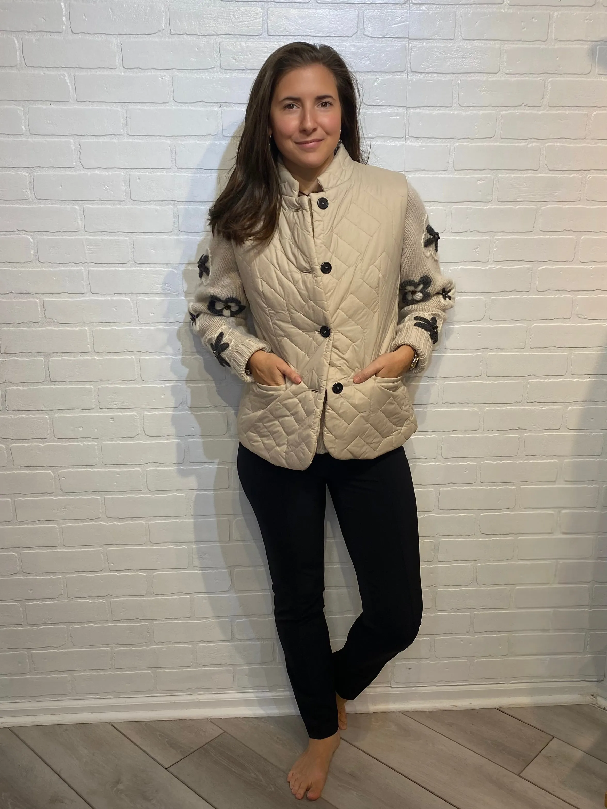 RO - Quilted Vest | Beige