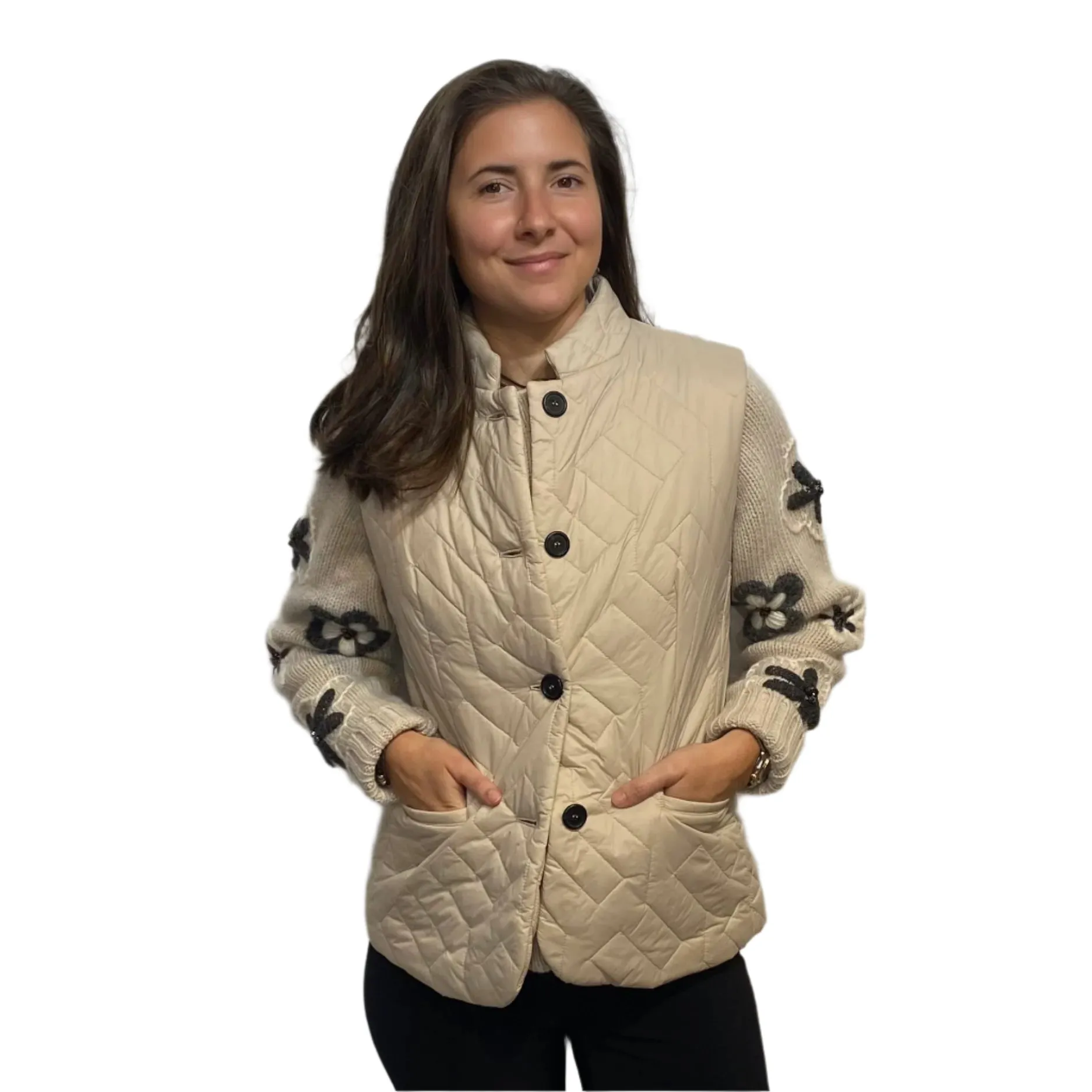 RO - Quilted Vest | Beige