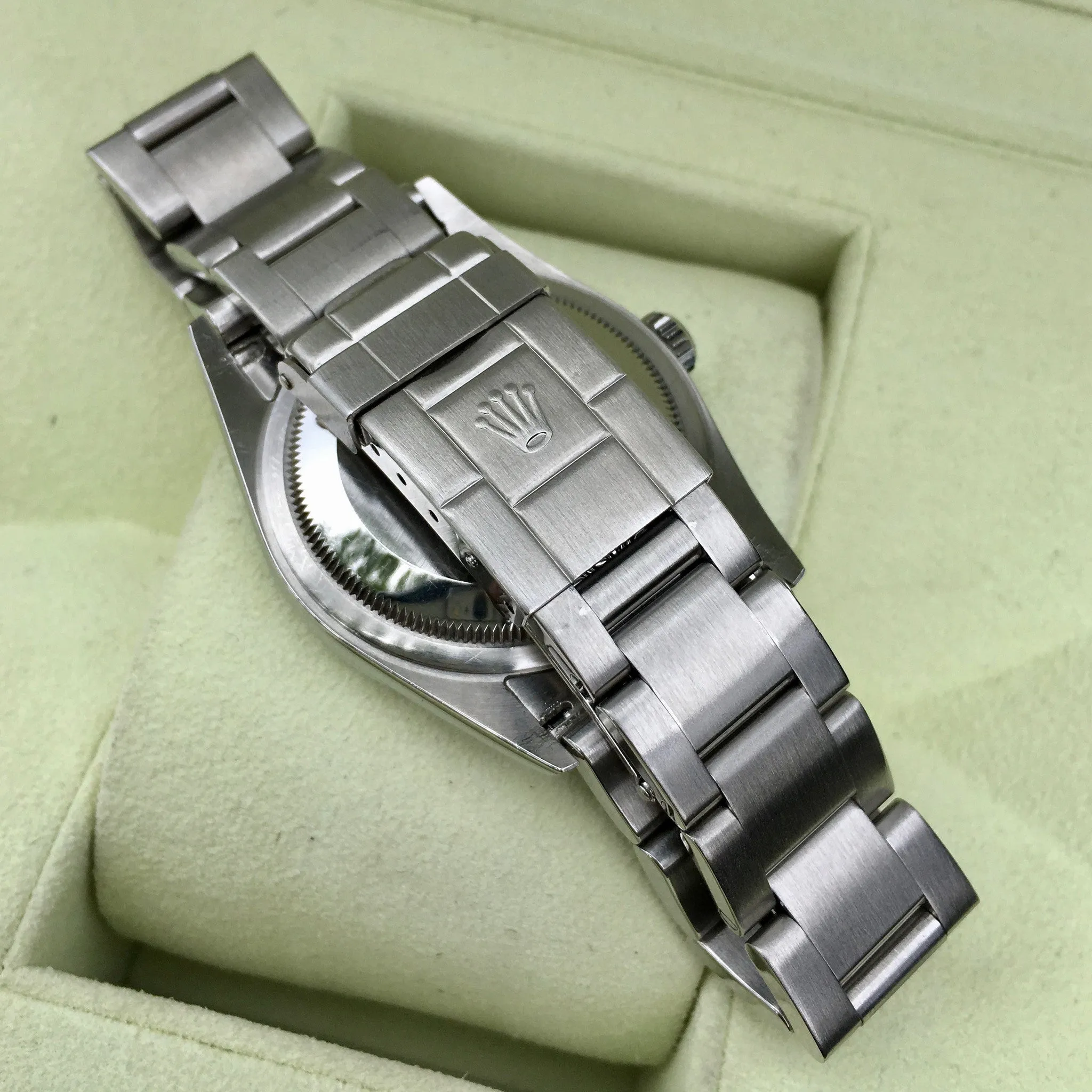 Rolex Explorer 114270 Steel Caliber 3130 "K" 2001 Automatic Black Watch Box Papers