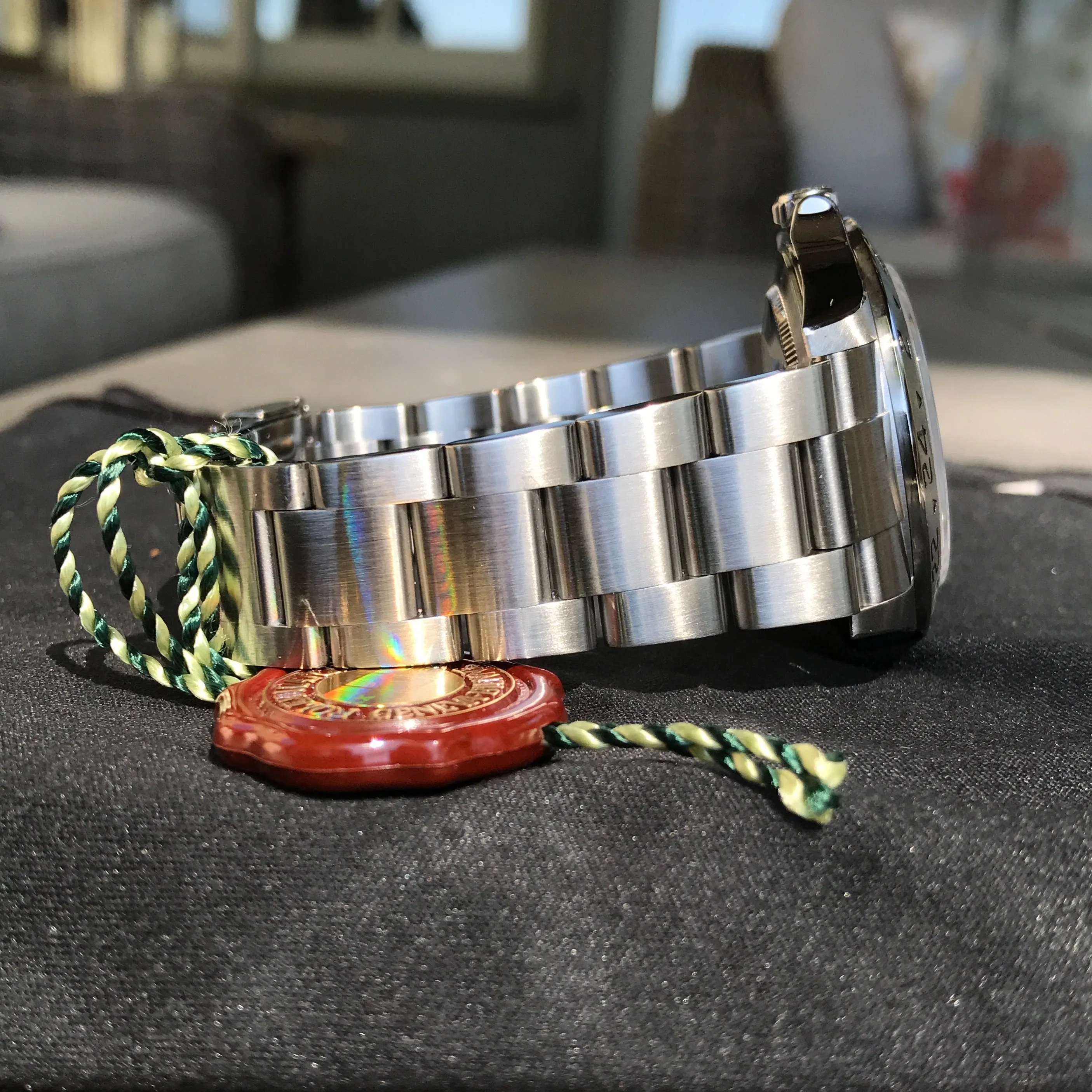 Rolex Explorer II 16570 Stainless Steel GMT Oyster "Z" Serial No Holes Automatic Wristwatch Box & Papers