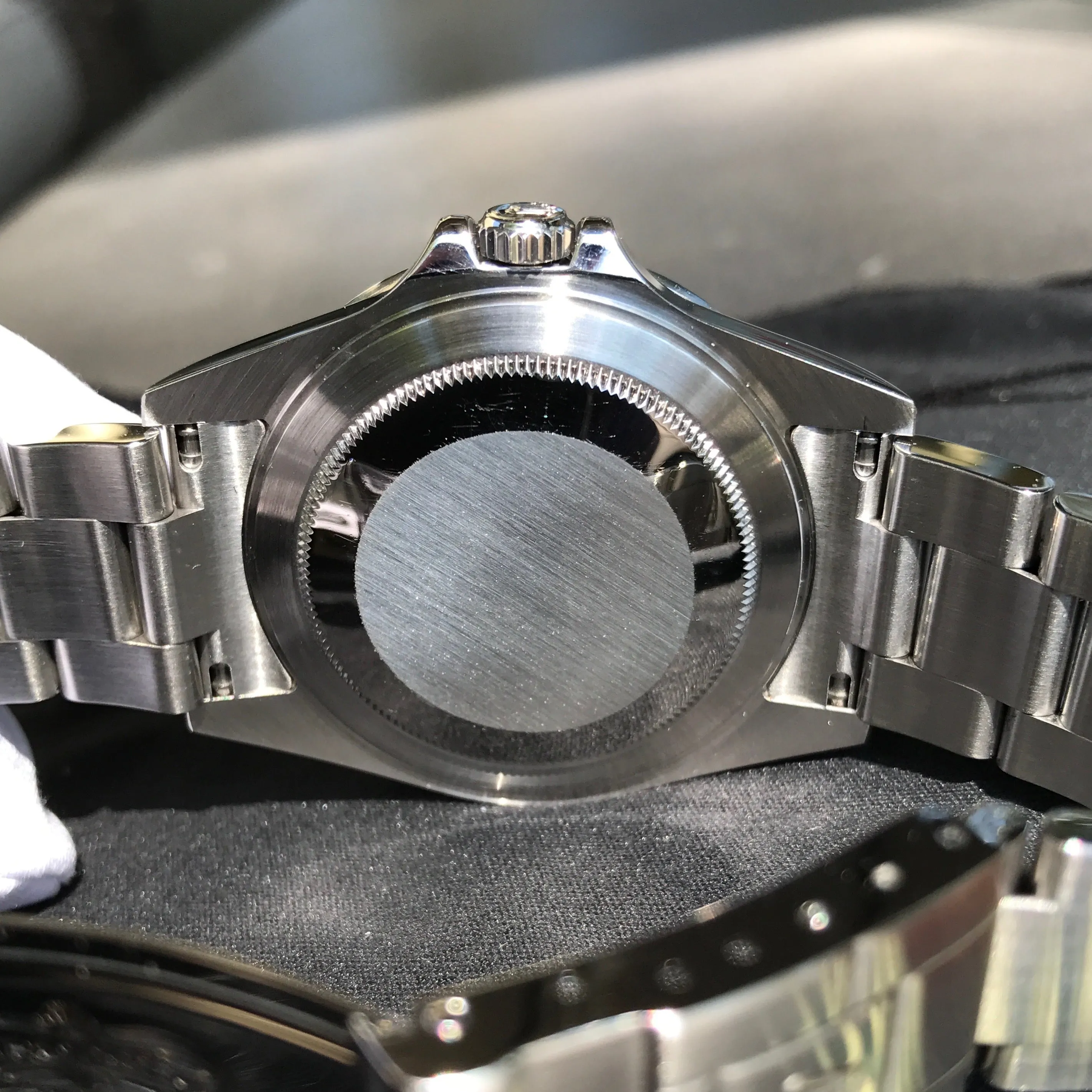 Rolex Explorer II 16570 Stainless Steel GMT Oyster "Z" Serial No Holes Automatic Wristwatch Box & Papers