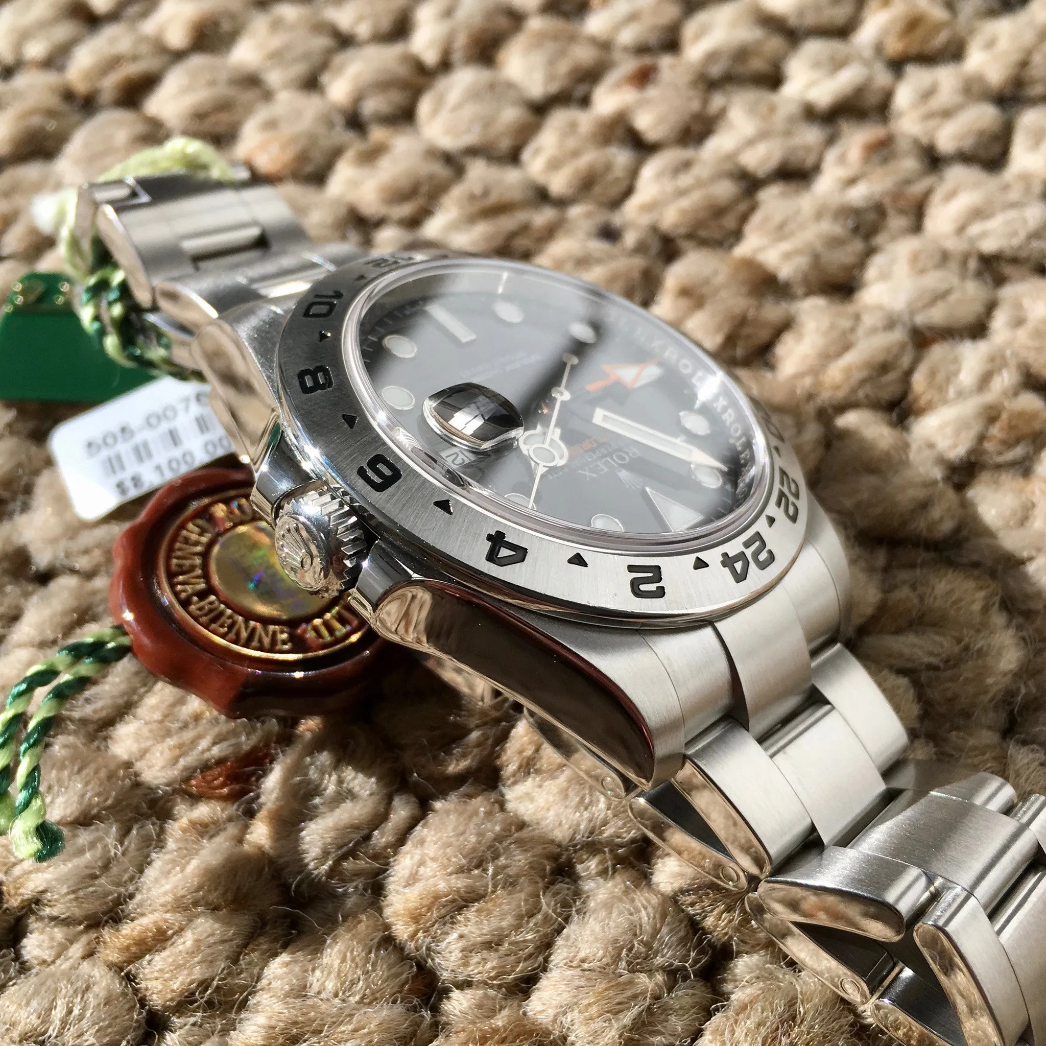 Rolex Explorer II 216570 Steel Black Random Serial Oyster Wristwatch 2014 Box Papers