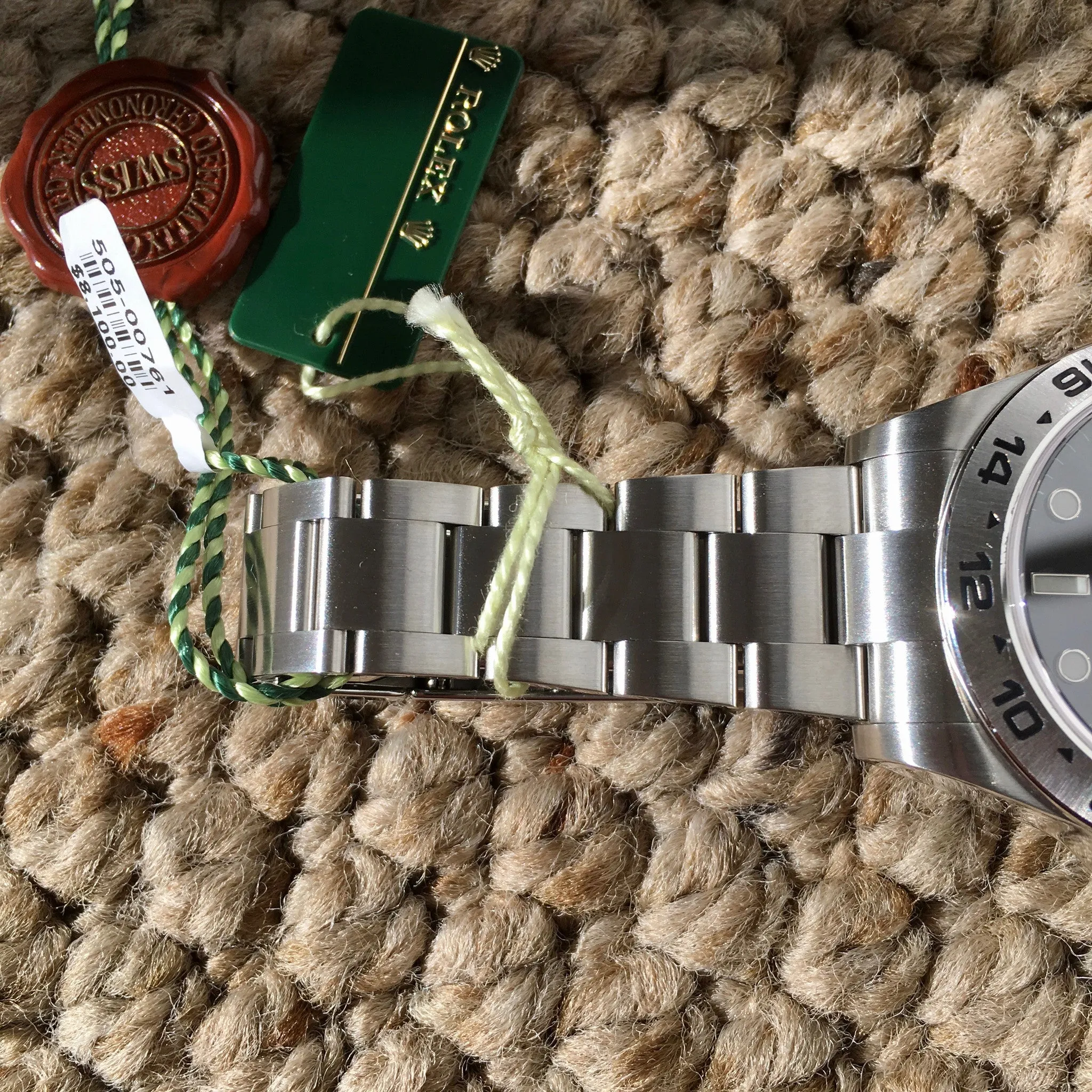 Rolex Explorer II 216570 Steel Black Random Serial Oyster Wristwatch 2014 Box Papers