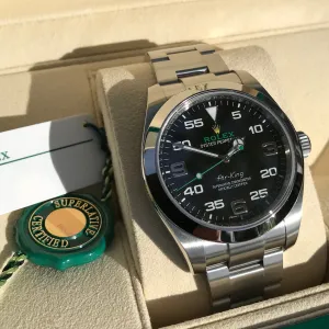 Rolex Oyster Perpetual Air King 116900 40mm Automatic Steel Wristwatch Box Papers