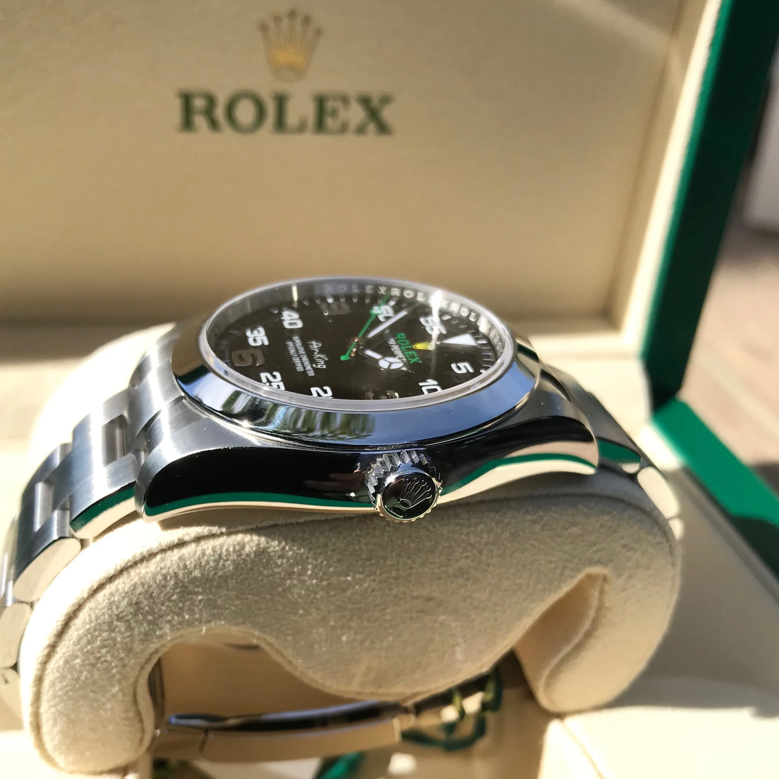 Rolex Oyster Perpetual Air King 116900 40mm Automatic Steel Wristwatch Box Papers