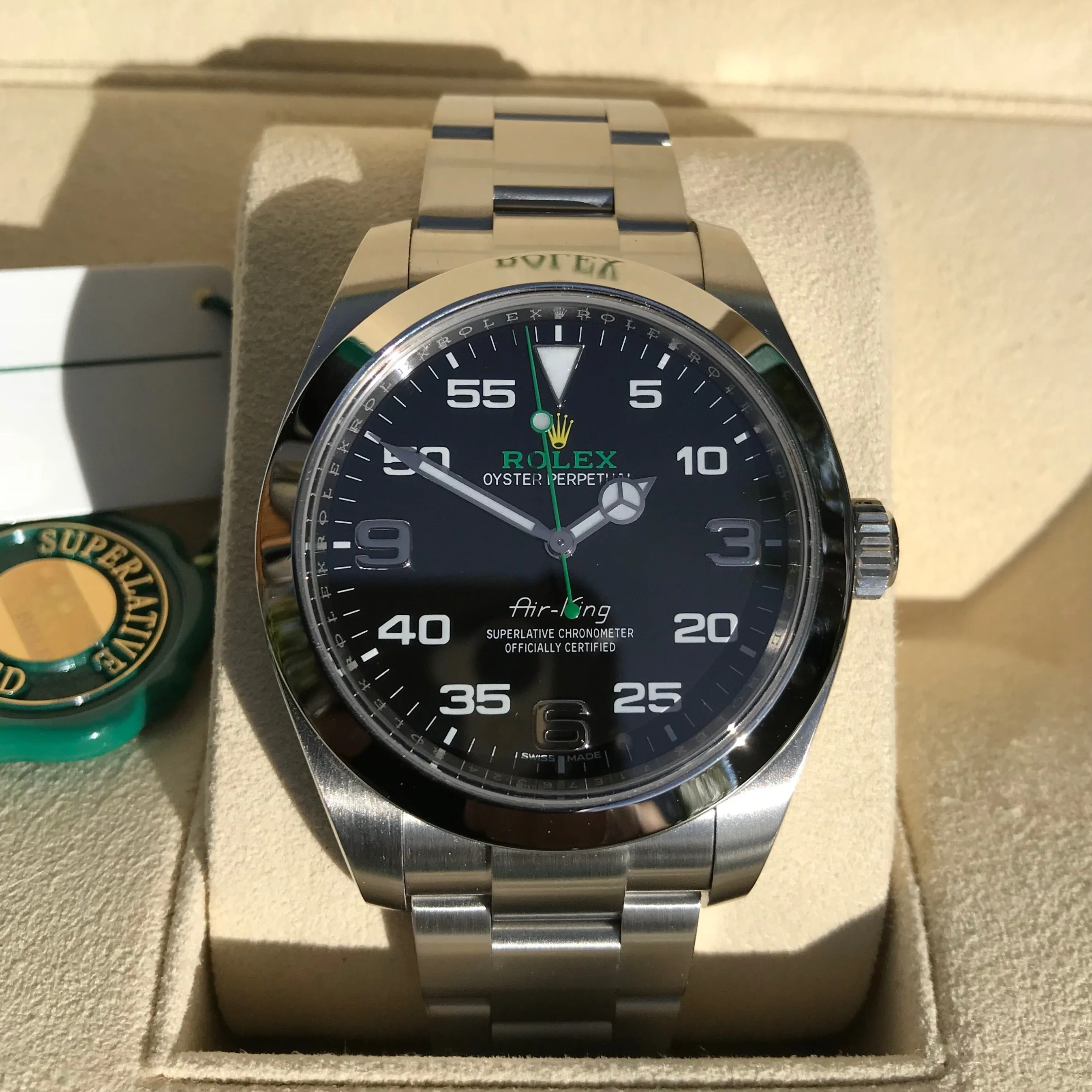 Rolex Oyster Perpetual Air King 116900 40mm Automatic Steel Wristwatch Box Papers