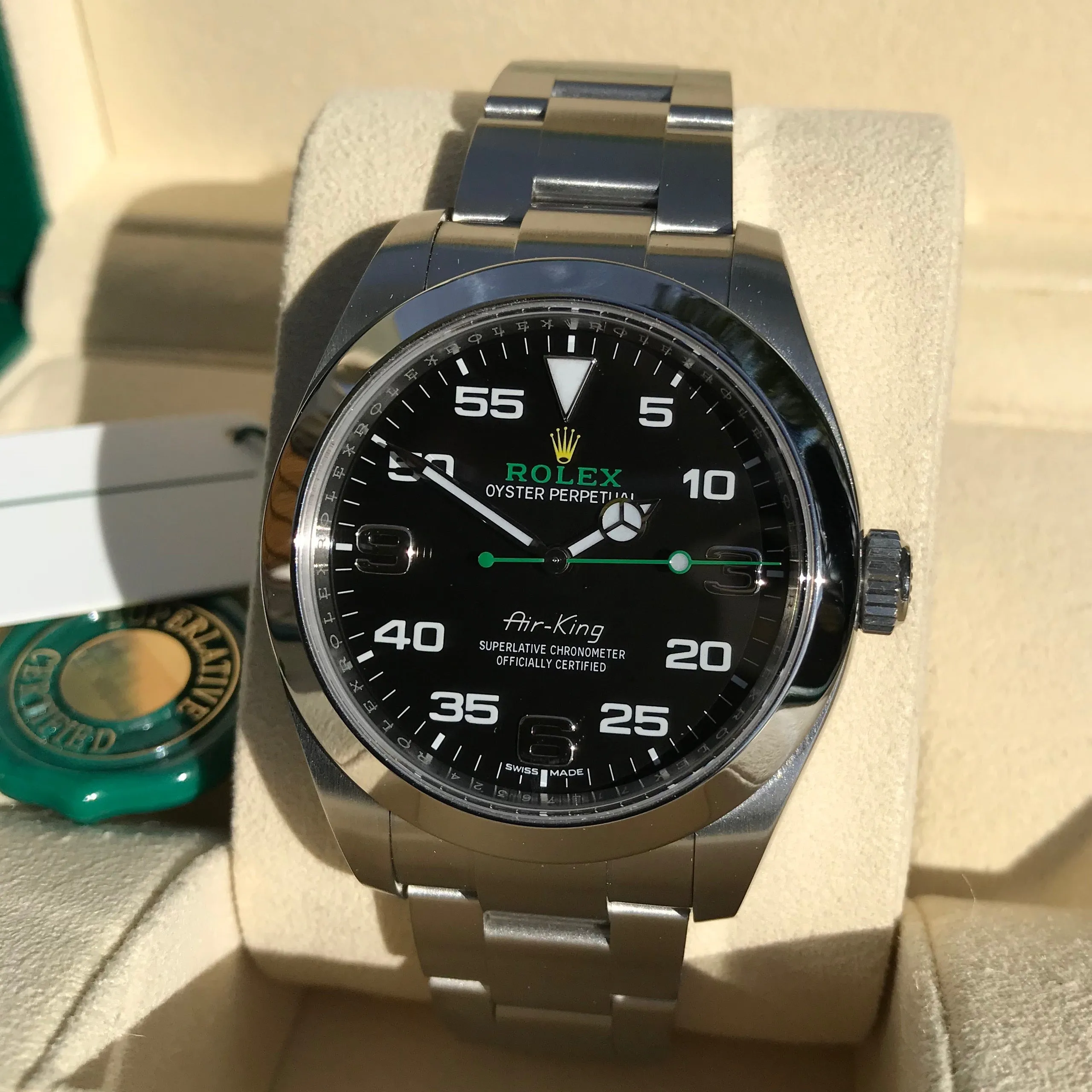 Rolex Oyster Perpetual Air King 116900 40mm Automatic Steel Wristwatch Box Papers
