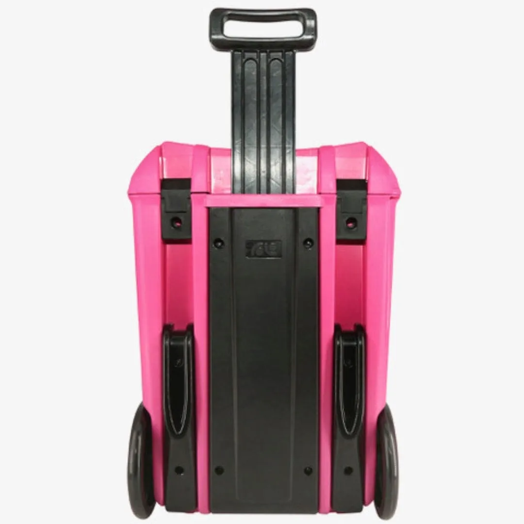 Rolo Xl School Trolley Bag   Free Dividers Pink & Black