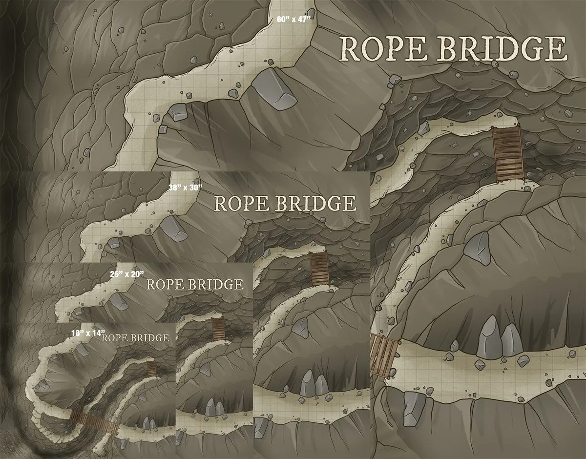 Rope Bridge Fantasy Map