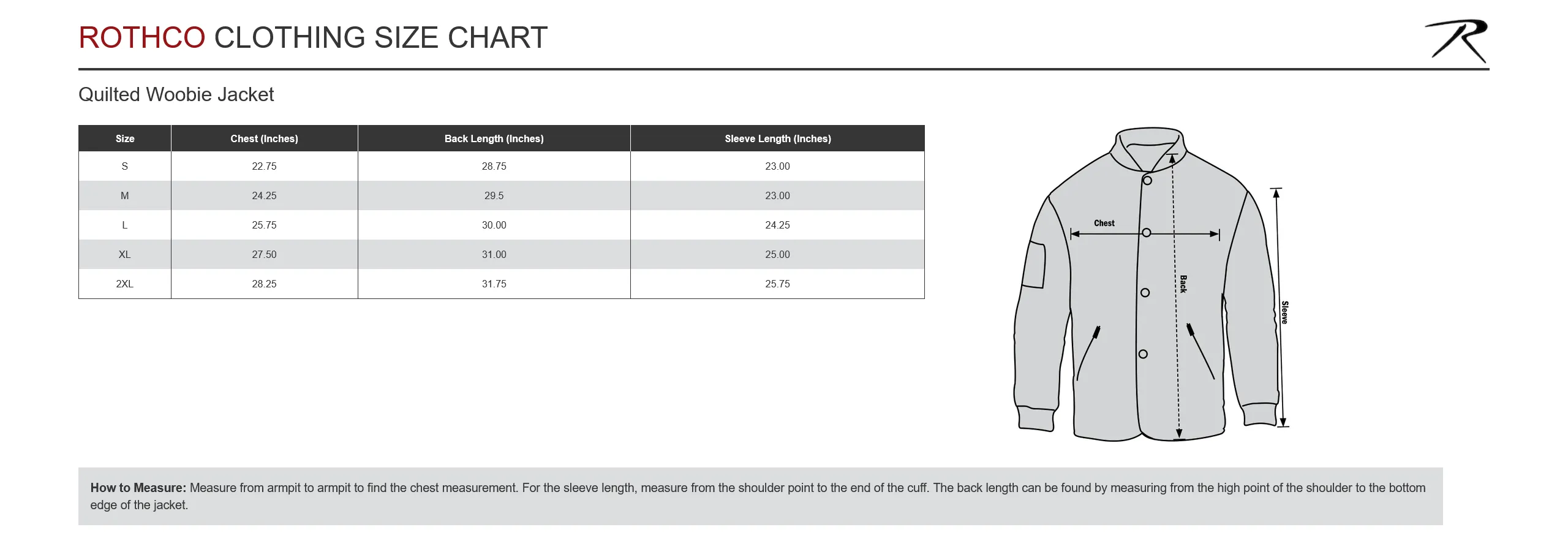 Rothco Quilted Woobie Jacket