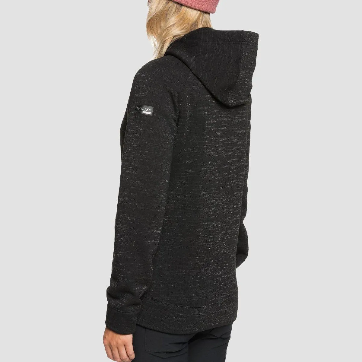 Roxy Stone Technical Snow Zip Hoodie True Black - Womens
