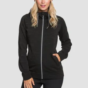 Roxy Stone Technical Snow Zip Hoodie True Black - Womens