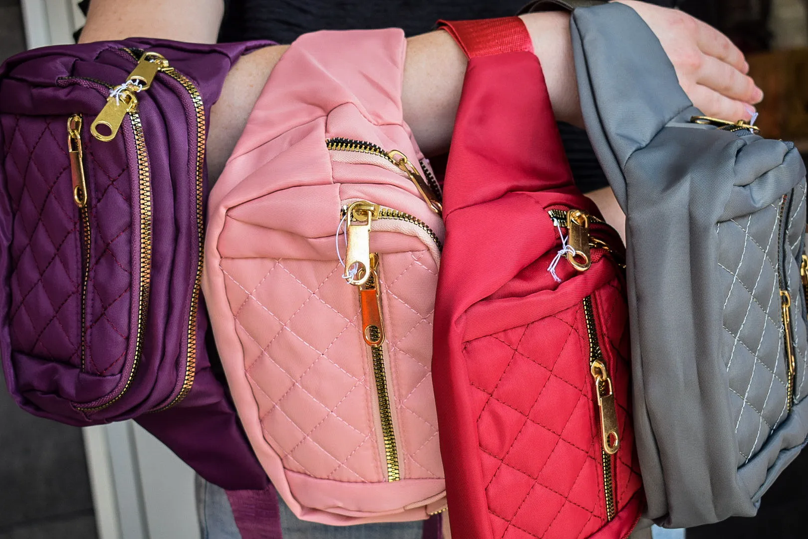 SABRINA QUILTED WAIST BAG - 4 COLORS