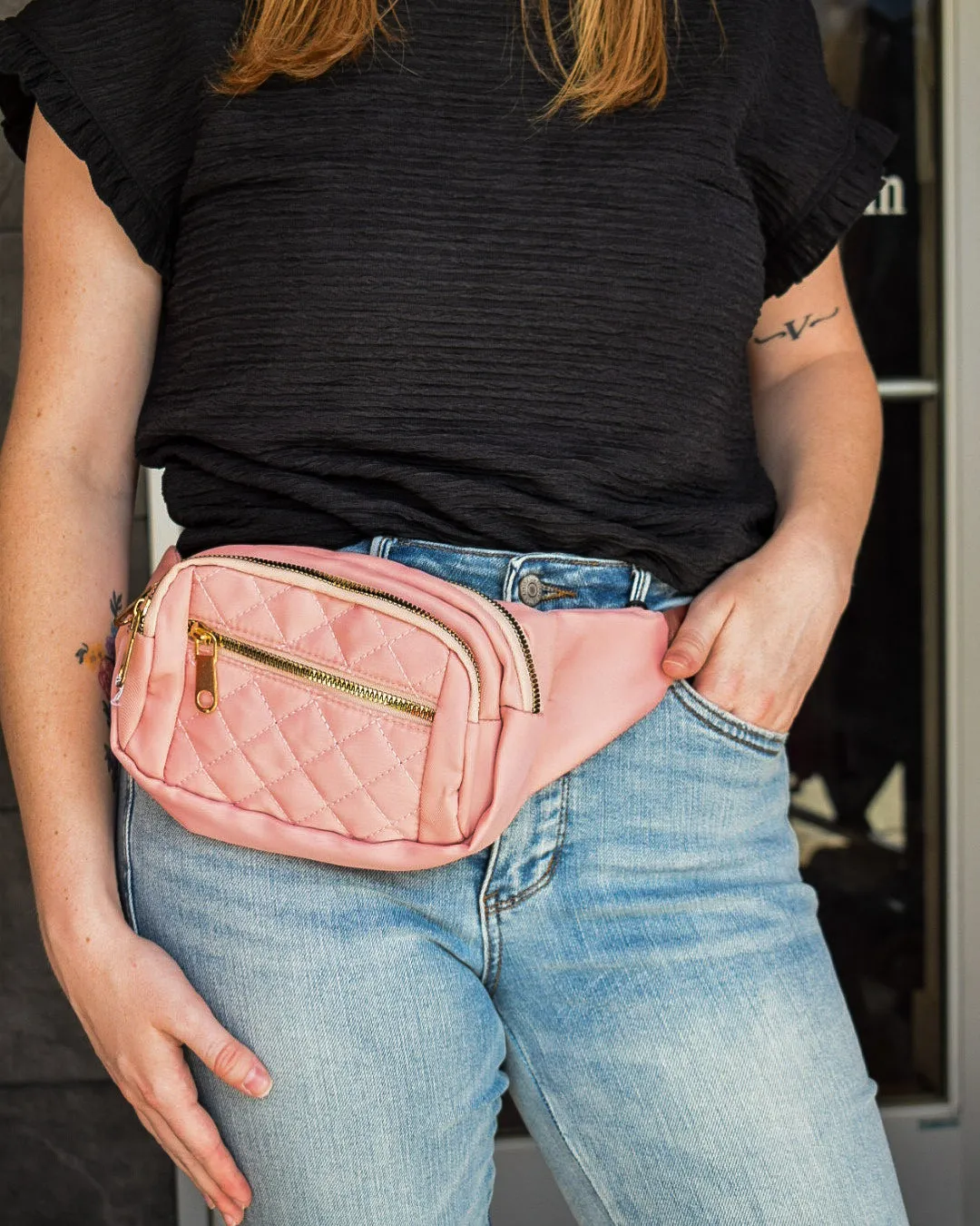 SABRINA QUILTED WAIST BAG - 4 COLORS