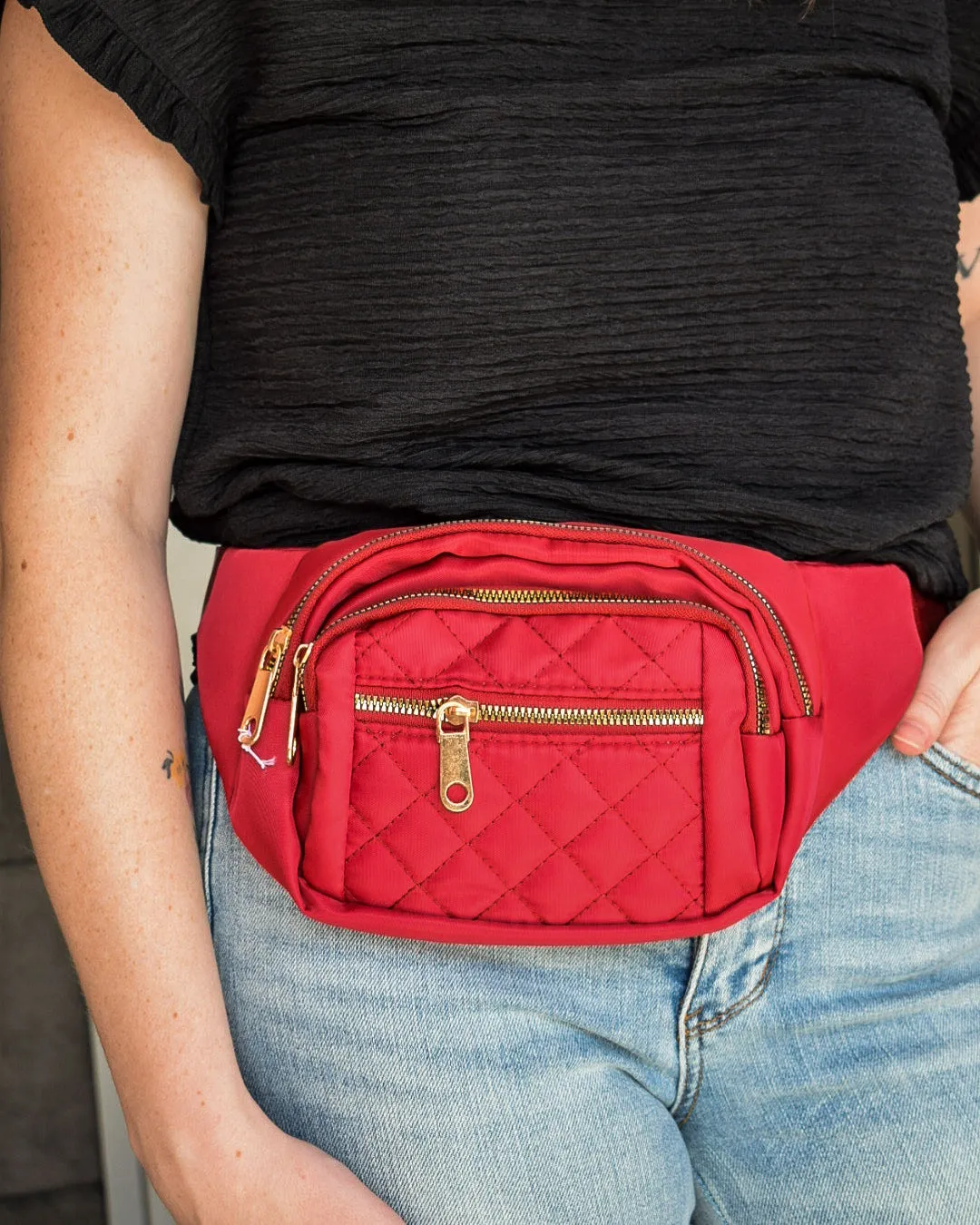 SABRINA QUILTED WAIST BAG - 4 COLORS