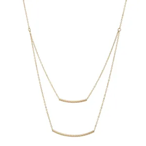 SALE - Double Strand Quilted Tubes Necklace