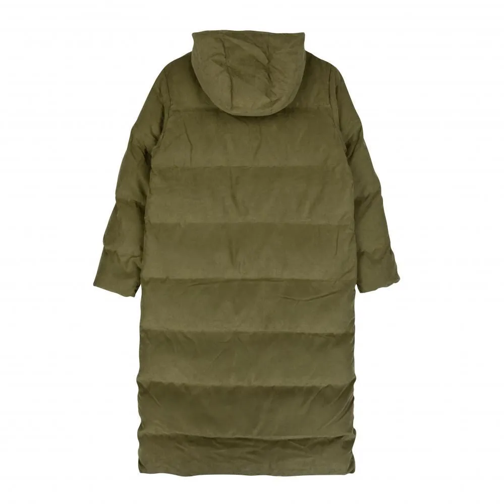 Santa Cruz Womens Jacket Demand Long Quilted Jacket - Khaki