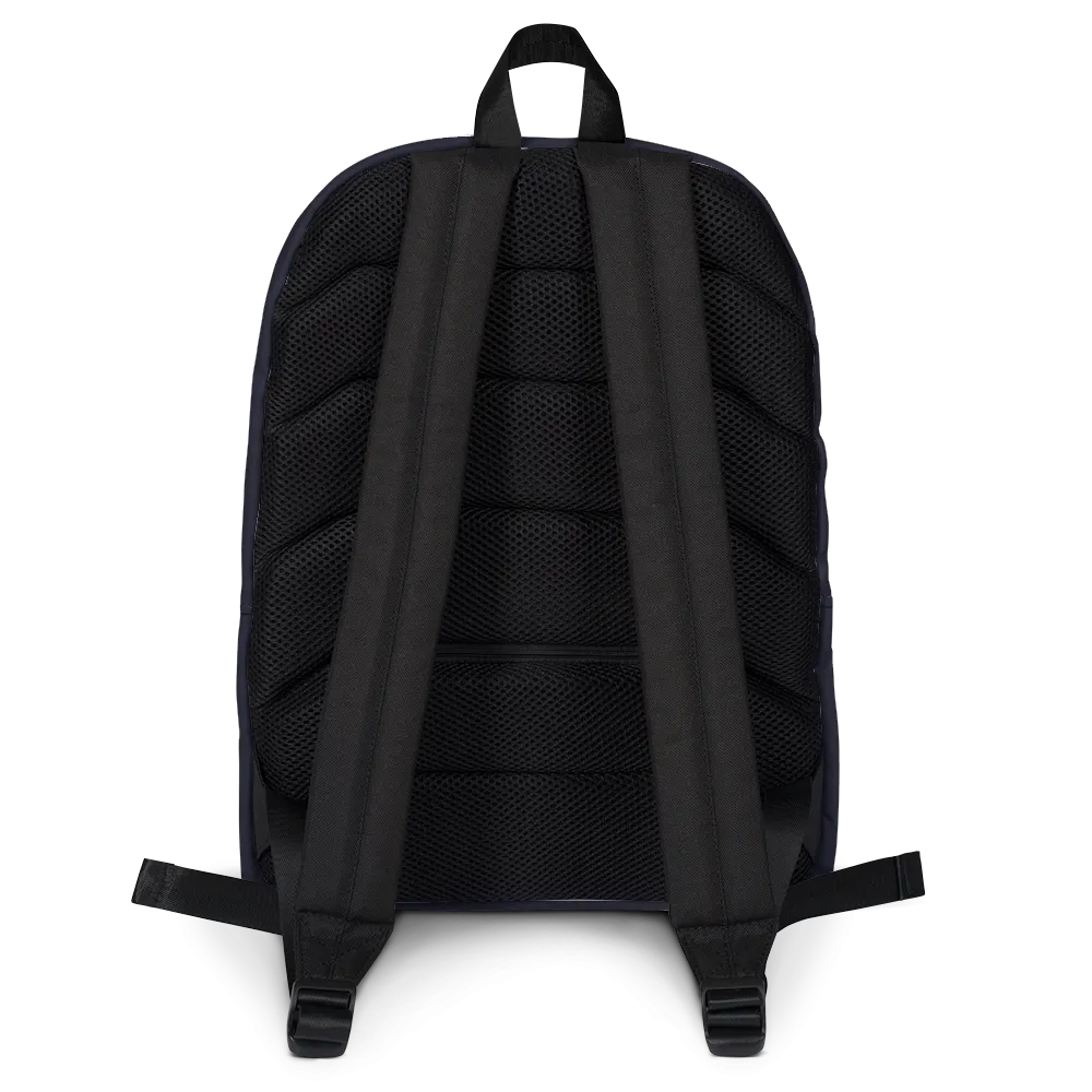 Sass is Never Wasted (Pink on Navy Backpack)