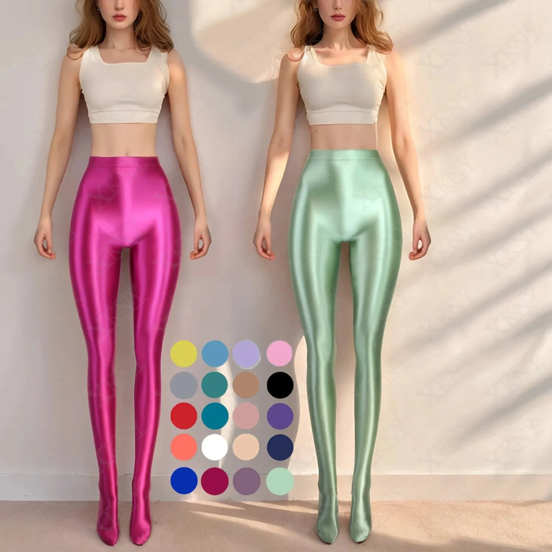 satin silky pantyhose