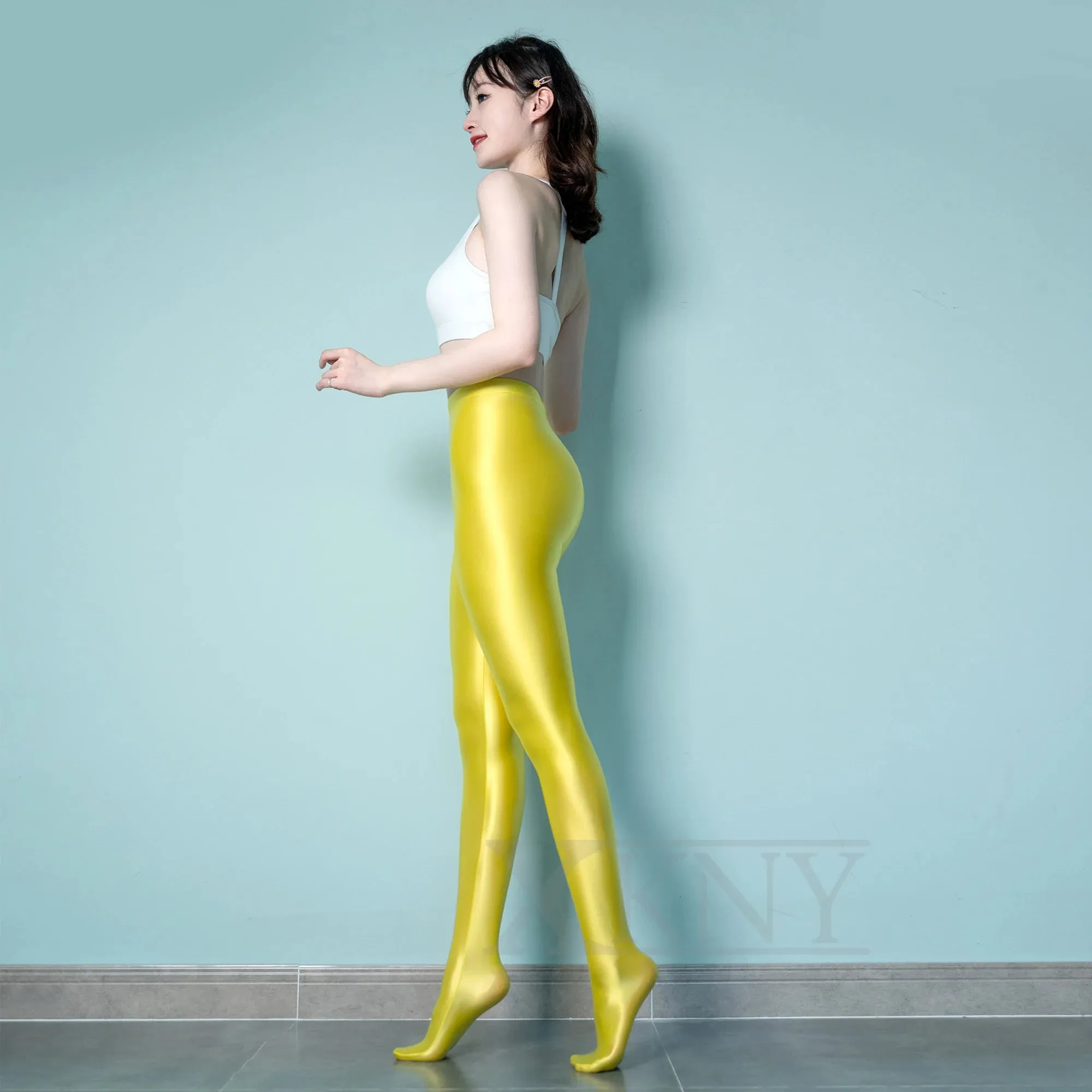 satin silky pantyhose