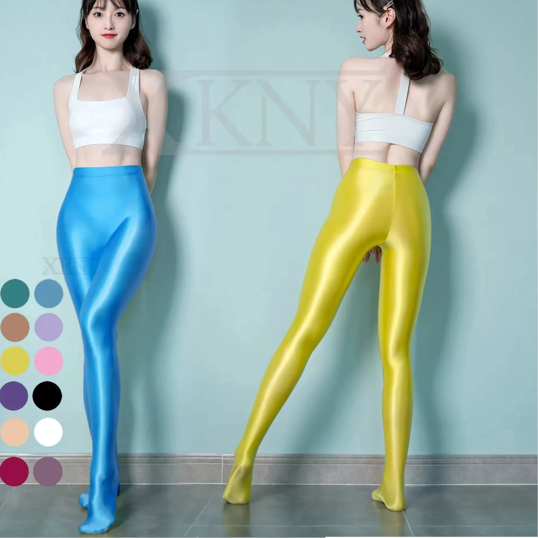 satin silky pantyhose