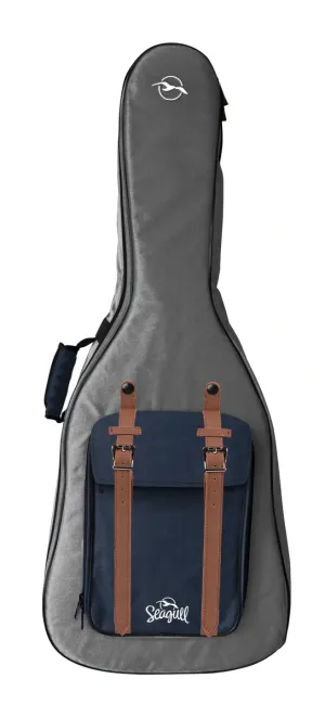 Seagull Backpack Folk/Concert Guitar Gig Bag - Grey/Navy