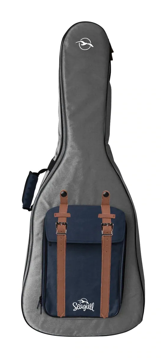 Seagull Backpack Folk/Concert Guitar Gig Bag - Grey/Navy
