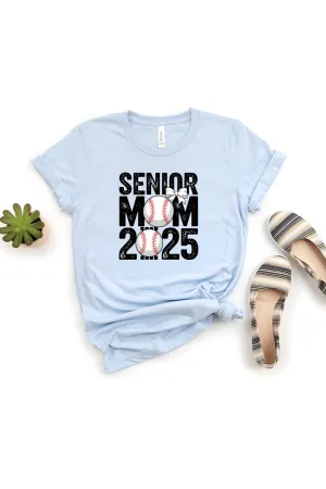 Senior Mom 2025 Baseball Bella Canvas T-Shirt