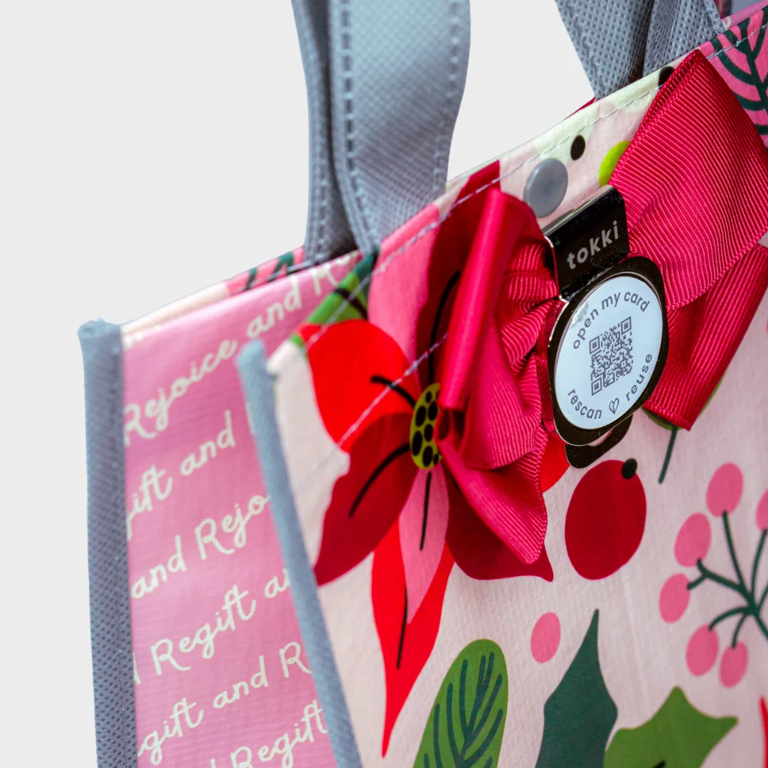 Shine | Large | Reusable Gift Bag   QR Greeting Card