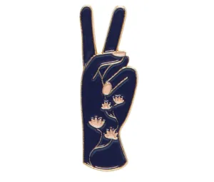 Show of Hands Enamel Pin