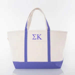 Sigma Kappa Large Canvas Tote Bag