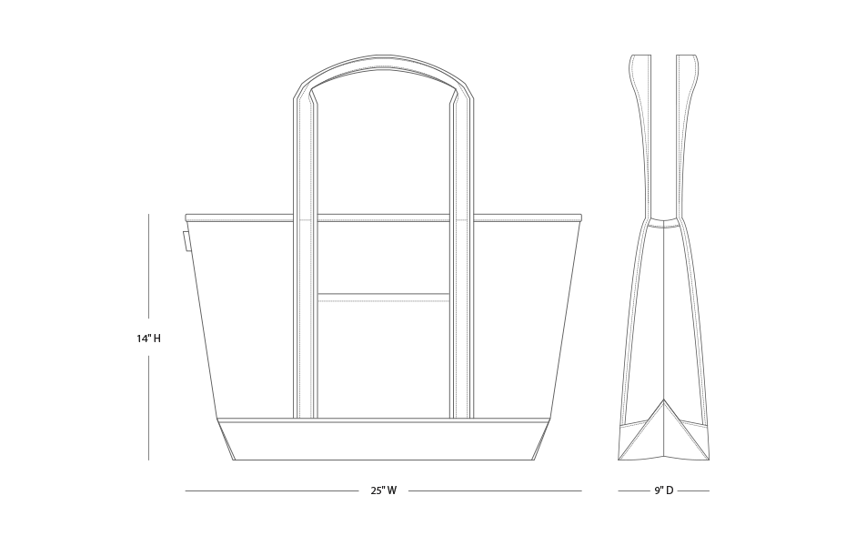 Sigma Psi Zeta Large Canvas Tote Bag