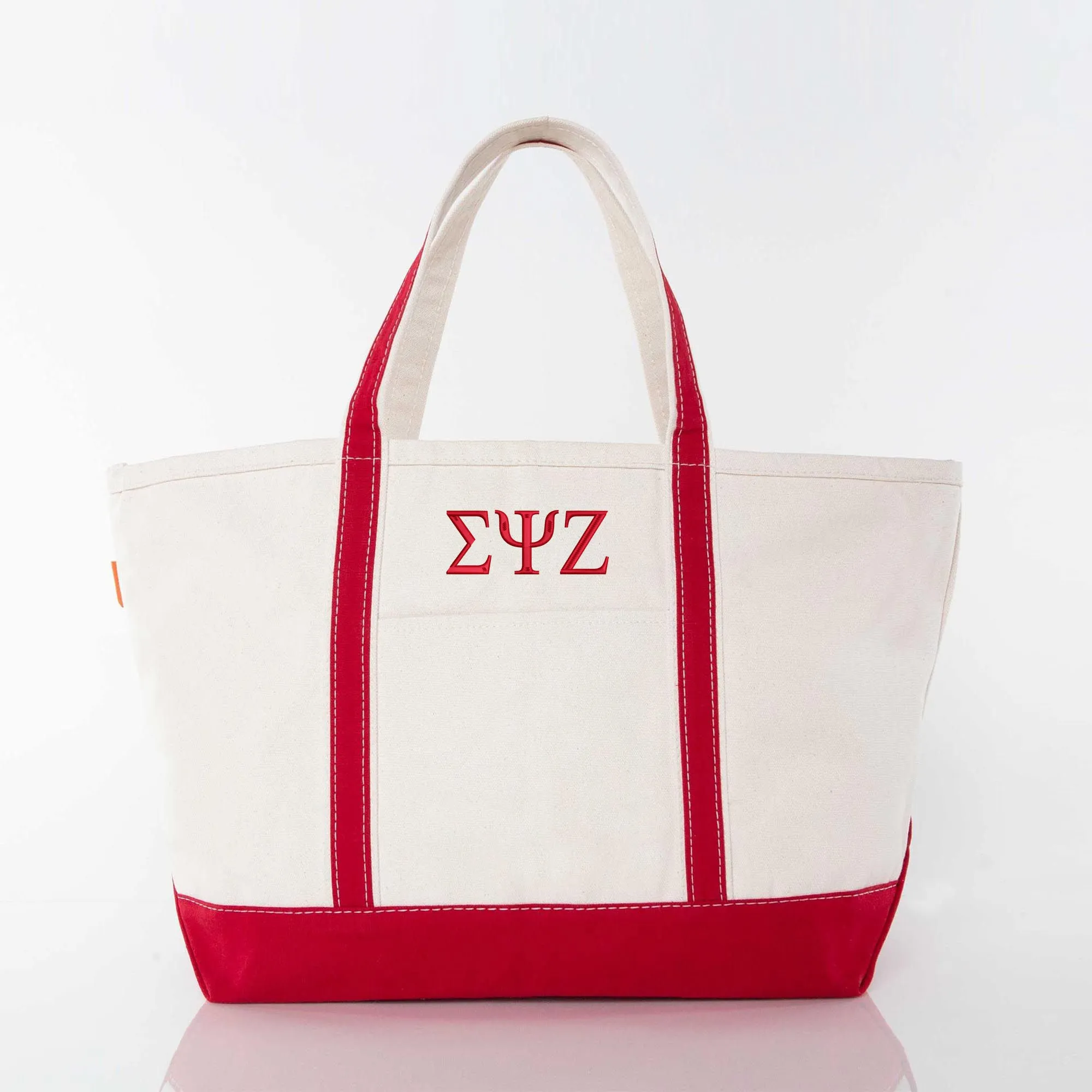 Sigma Psi Zeta Large Canvas Tote Bag