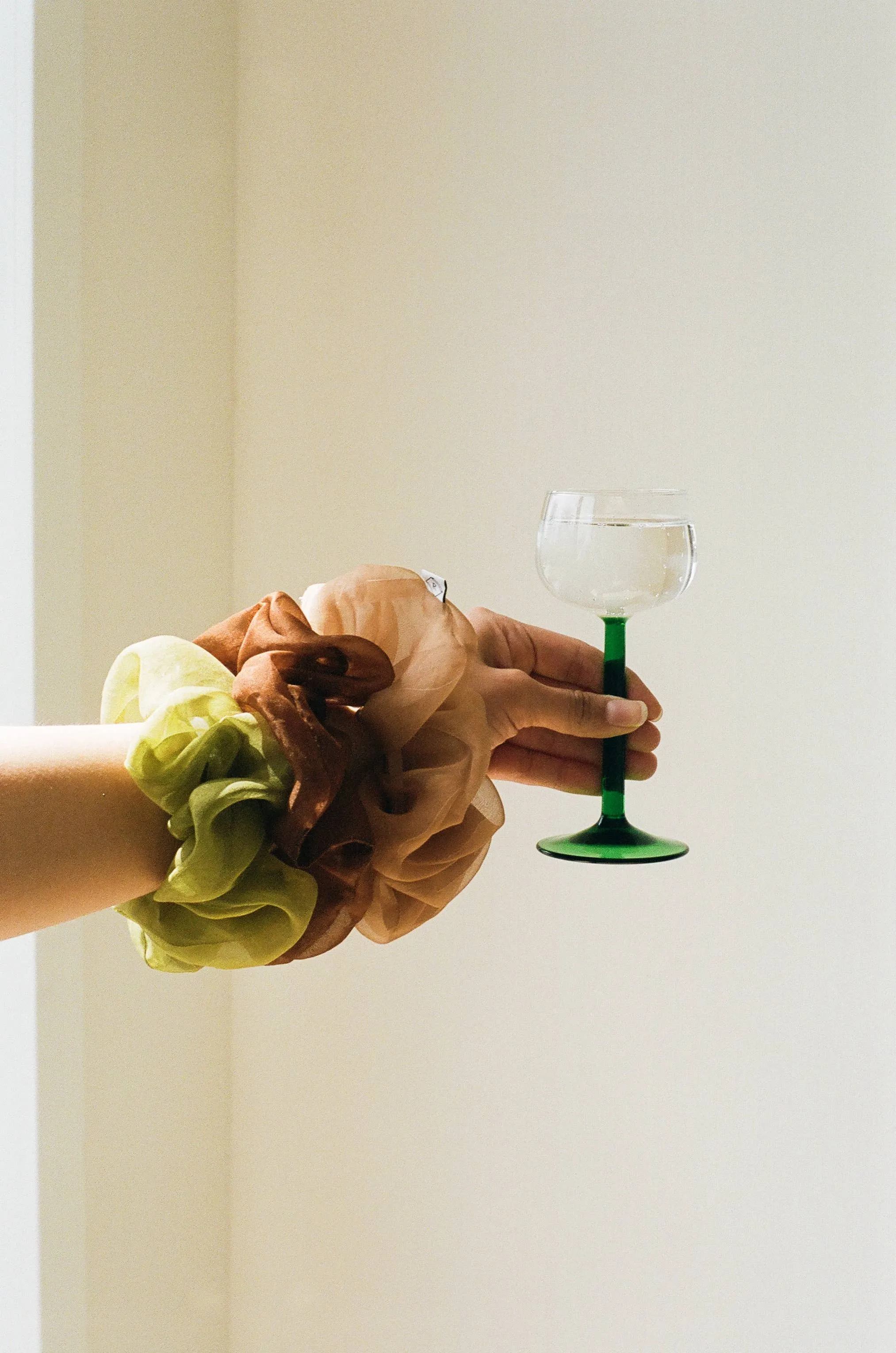 Silk Organza Plant Dyed Scrunchie