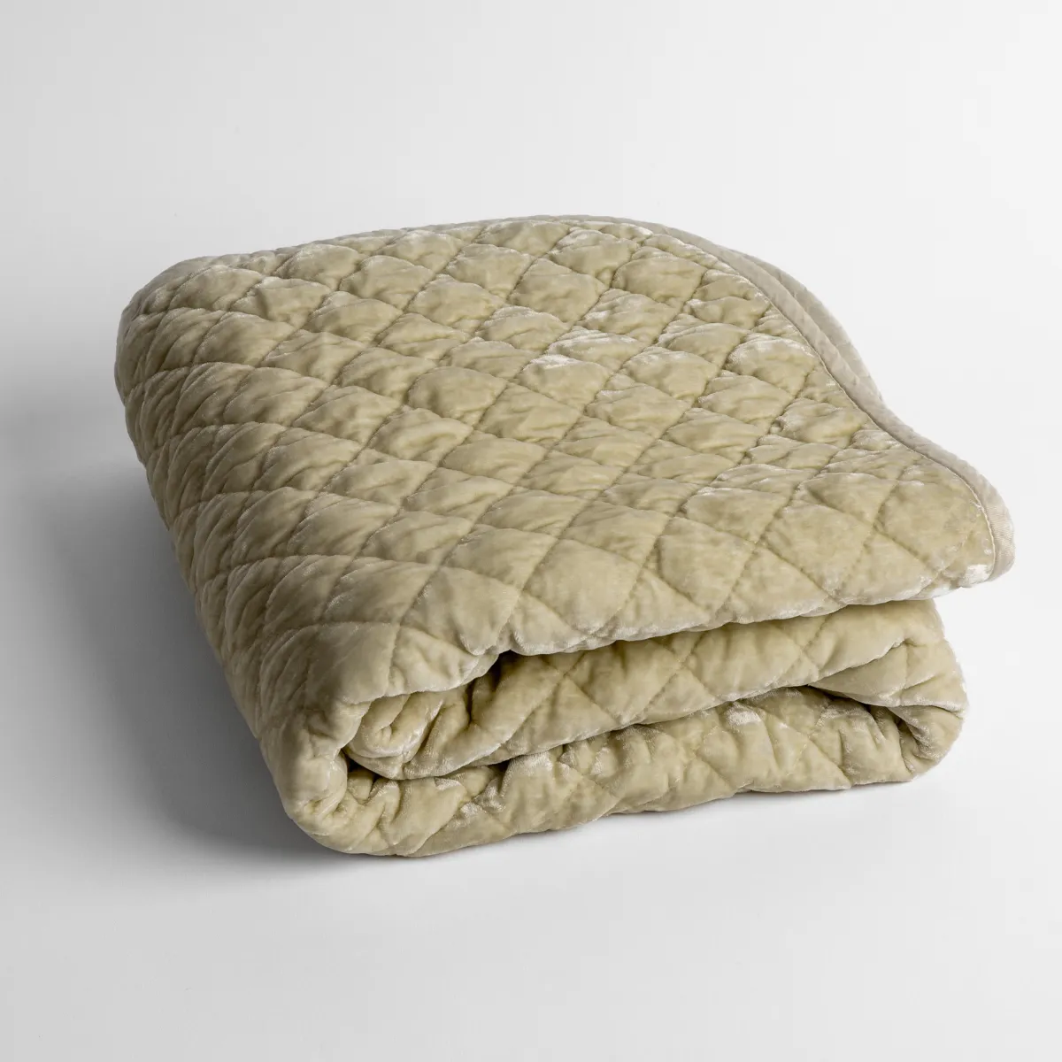 Silk Velvet Quilted Baby Blanket
