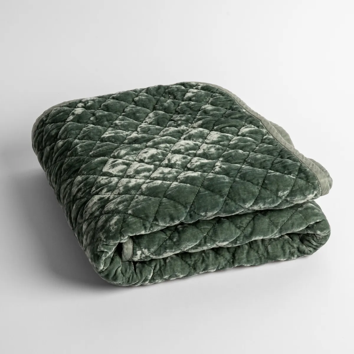 Silk Velvet Quilted Baby Blanket