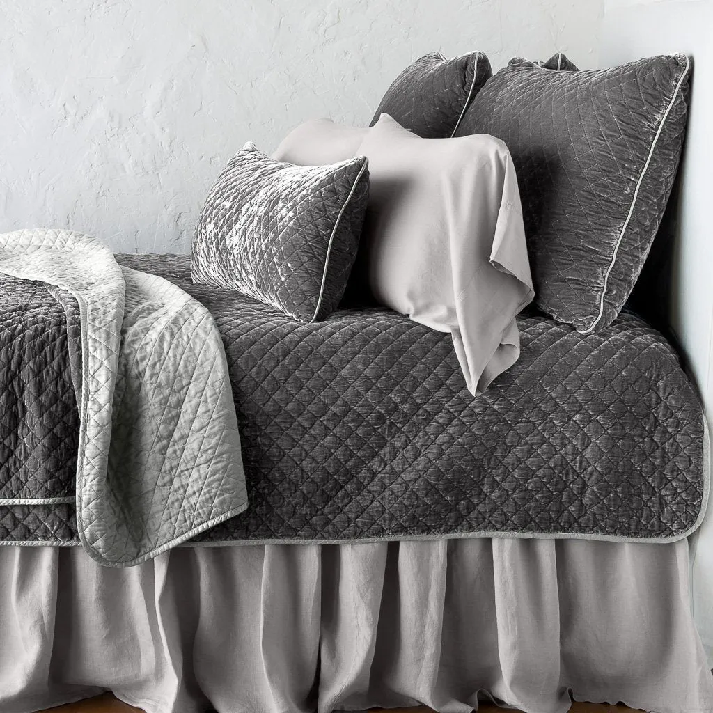 Silk Velvet Quilted Throw Blanket