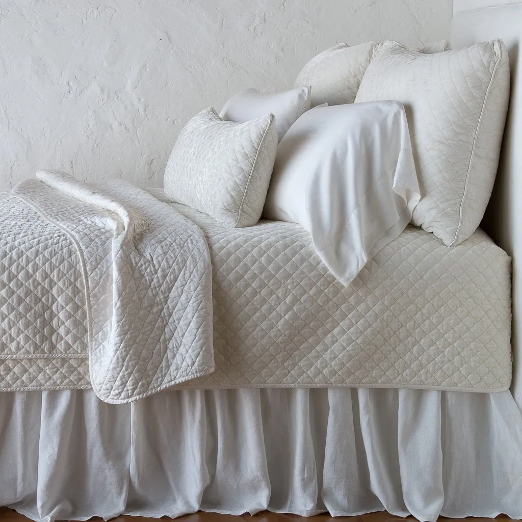 Silk Velvet Quilted Throw Blanket