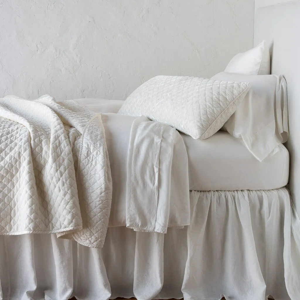 Silk Velvet Quilted Throw Blanket