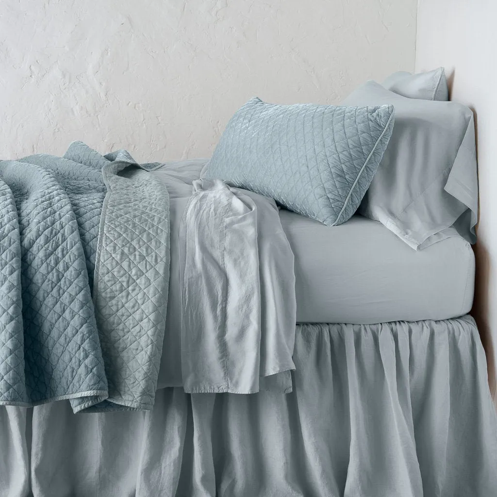 Silk Velvet Quilted Throw Blanket