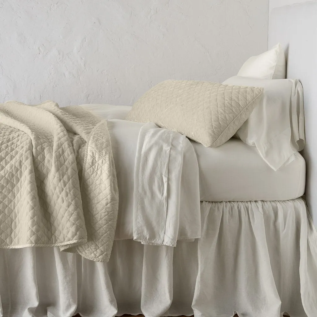 Silk Velvet Quilted Throw Blanket