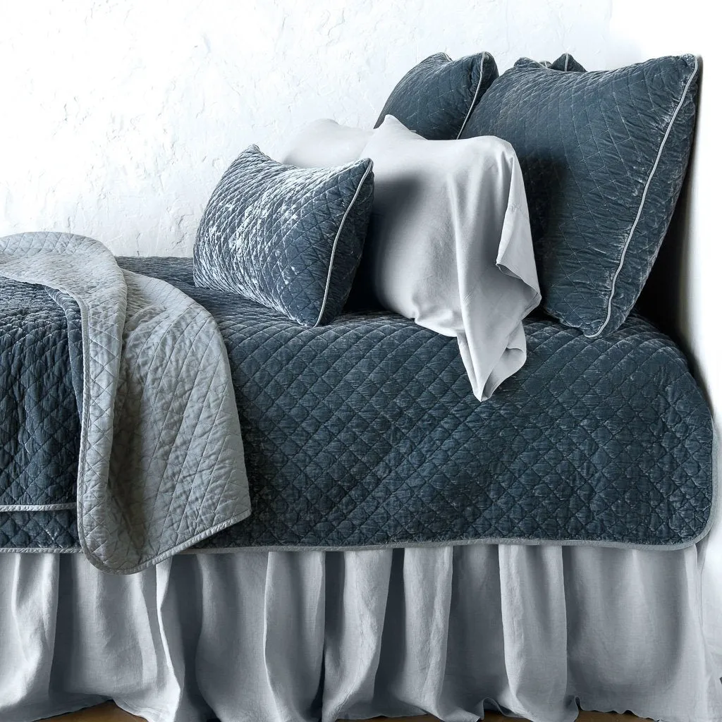 Silk Velvet Quilted Throw Blanket