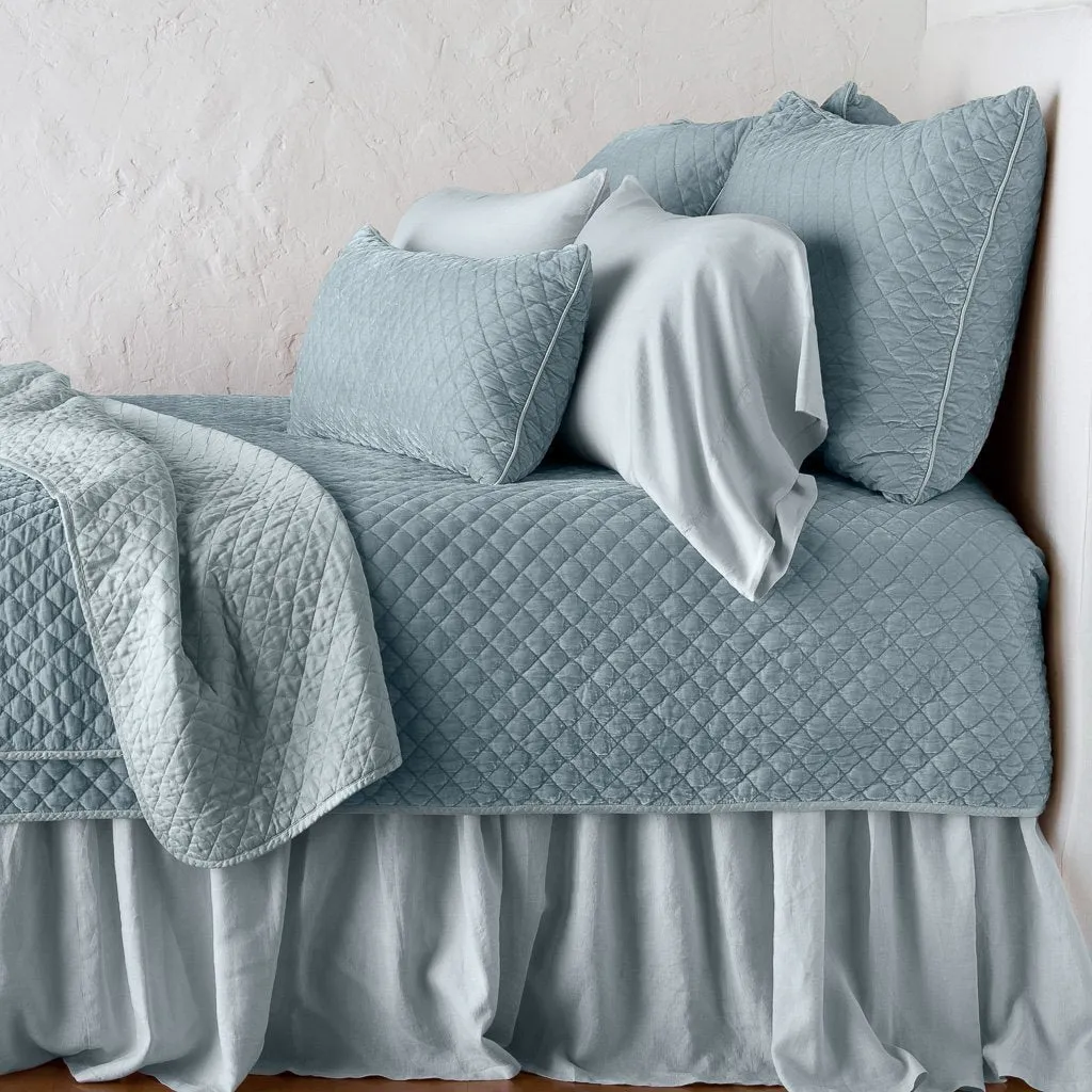 Silk Velvet Quilted Throw Blanket
