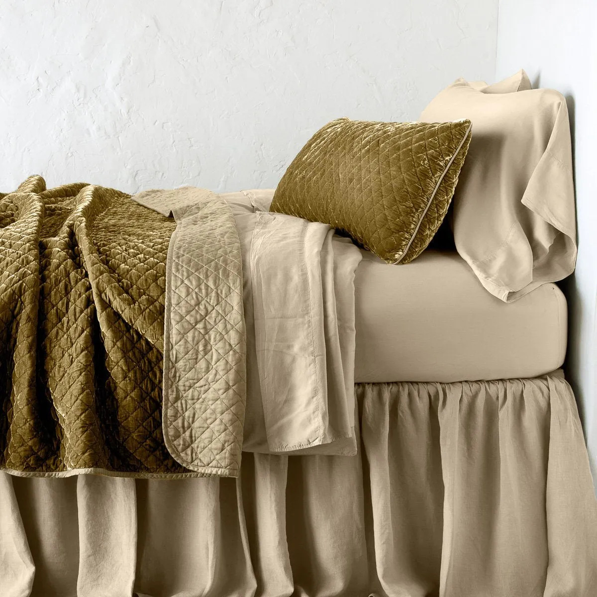 Silk Velvet Quilted Throw Blanket